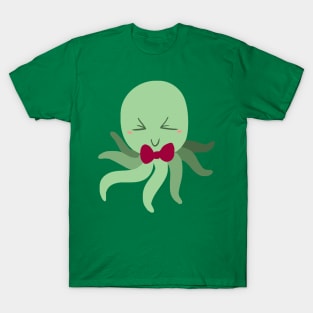 Bowtie Green Octopus T-Shirt